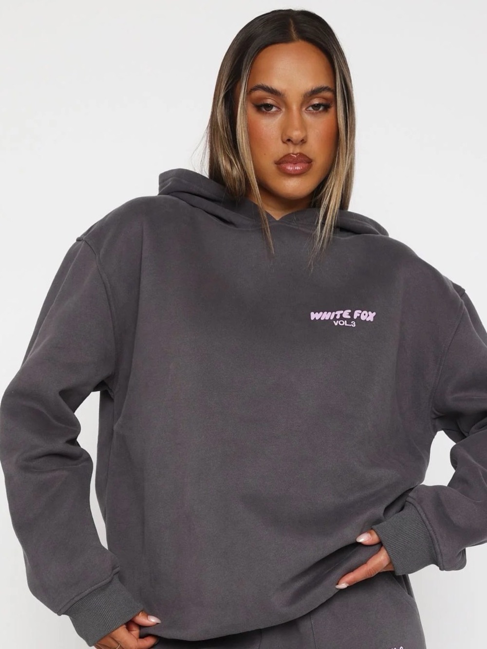 Volcanic White Fox Hoodie